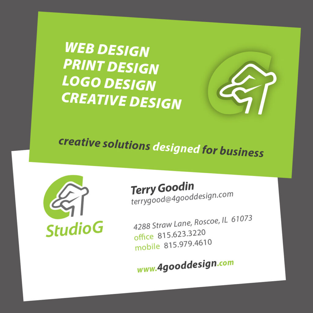 Logo design on business cards